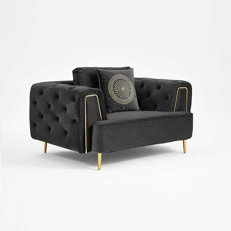 Charcoal Cosmic Armchair
