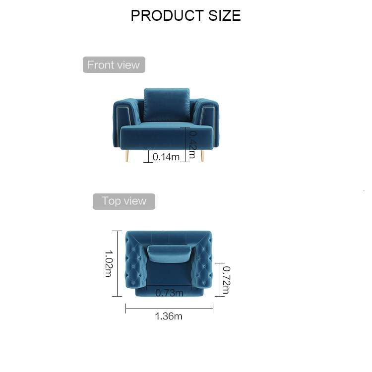 Cosmic Sofa Collection Blue