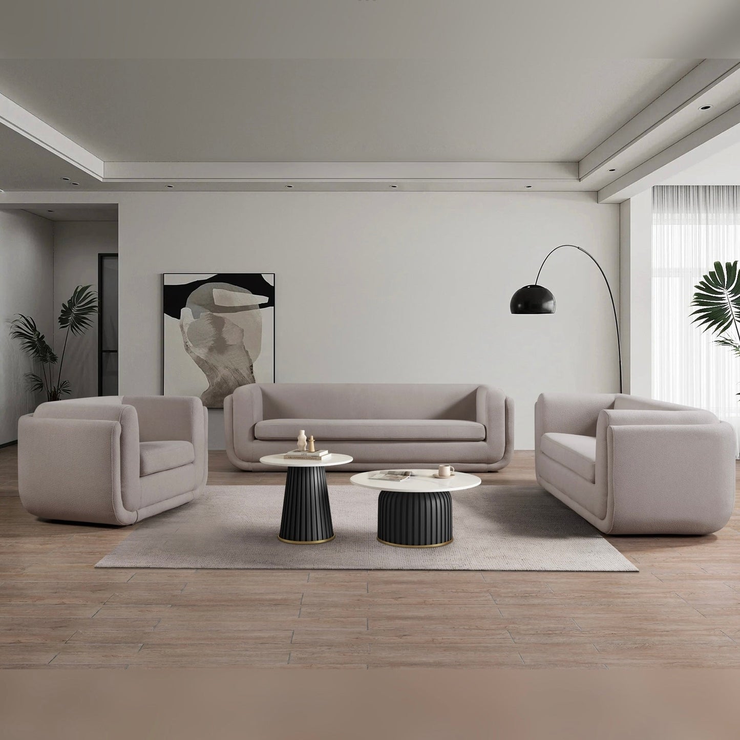 Boston Sofa - Khaki Brown