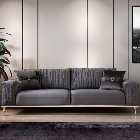 Turkish Liya Sofa Dark Grey