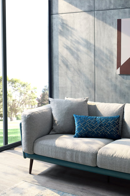 Nyna Sectional Sofa (Left Chaise) (Blue)