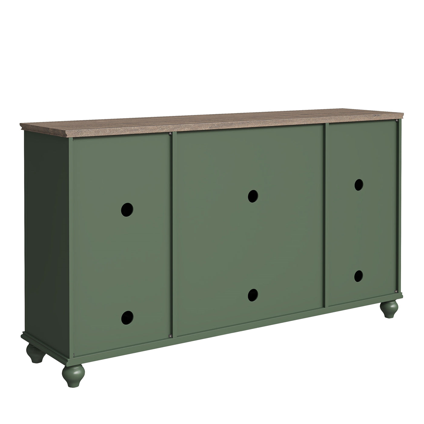 63 Vintage Style Wood Kitchen Accent Buffet Sideboard Cabinet - 63 in Width