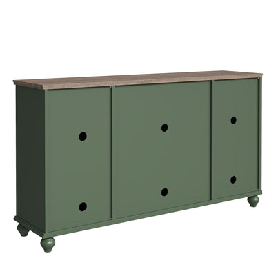 63 Vintage Style Wood Kitchen Accent Buffet Sideboard Cabinet - 63 in Width