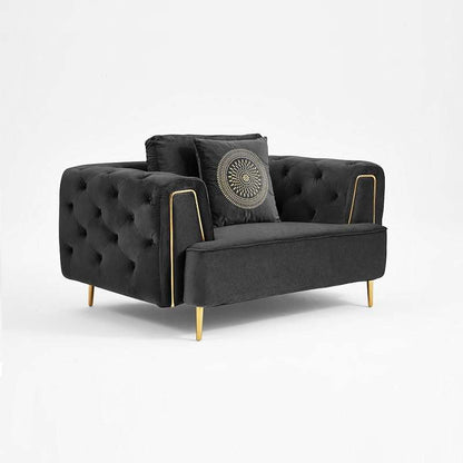 Charcoal Cosmic Armchair