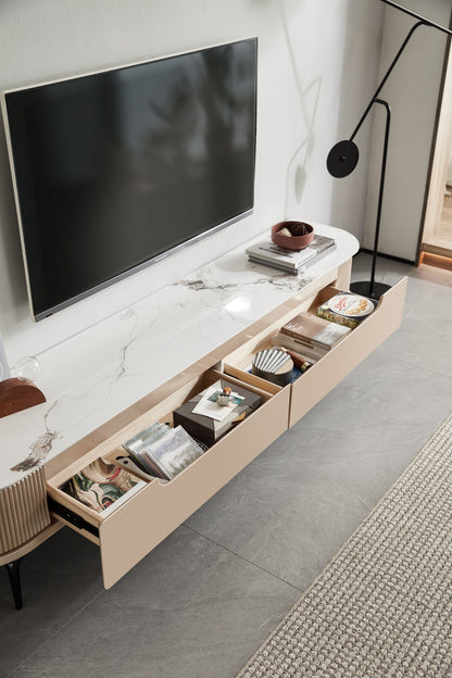 Helena Faux Marble TV Stand and Coffee Table (Price Per Item)