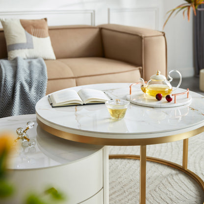 Alfaro Round Coffee Table - Flexible and Practical Design