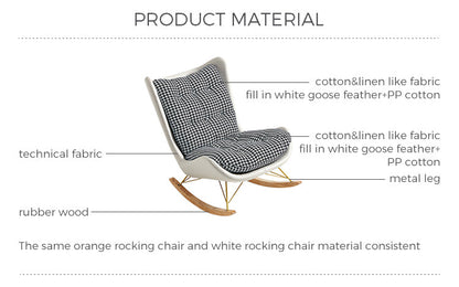 Tufted Upholstered Rocking Chair