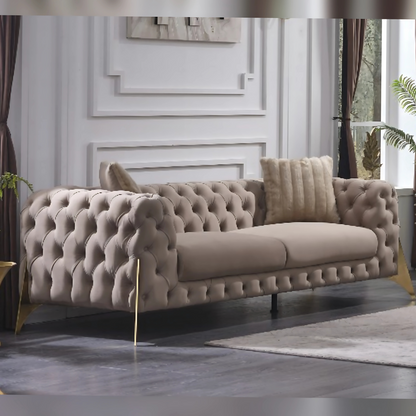 Turkish Marselle Sofa - Dark Cream