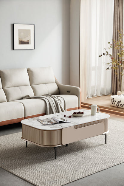Helena Faux Marble TV Stand and Coffee Table (Price Per Item)