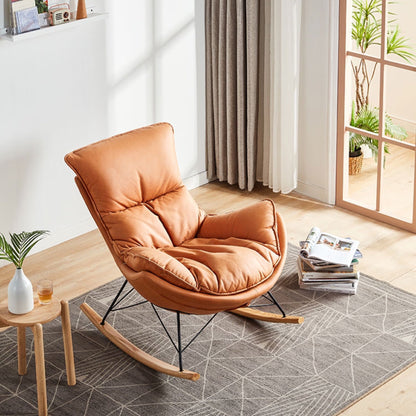 Aldan Rocking Chair - Graceful Smile Arc Design for Comfortable Sitting