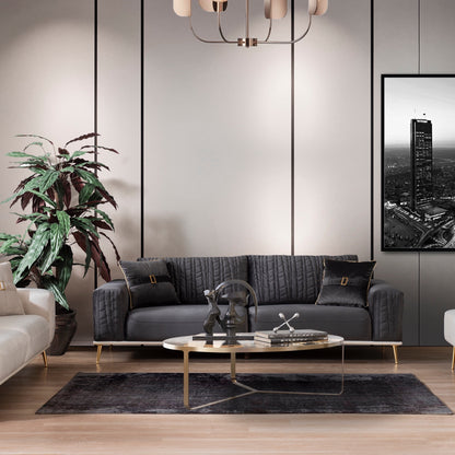 Turkish Liya Sofa Dark Grey