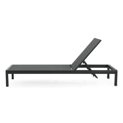 Cape Coral Outdoor Aluminum Chaise Lounge (Set of 2) by Christopher Knight Home - 77.56 D x 25.20 W x 11.80 H