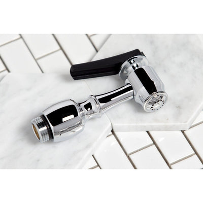 Kingston Brass Heritage Bridge Kitchen Faucet with Brass Sprayer