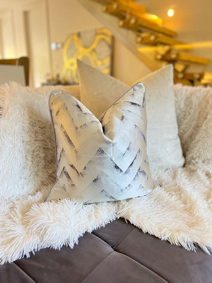 Silver Luxury Cushion Cover