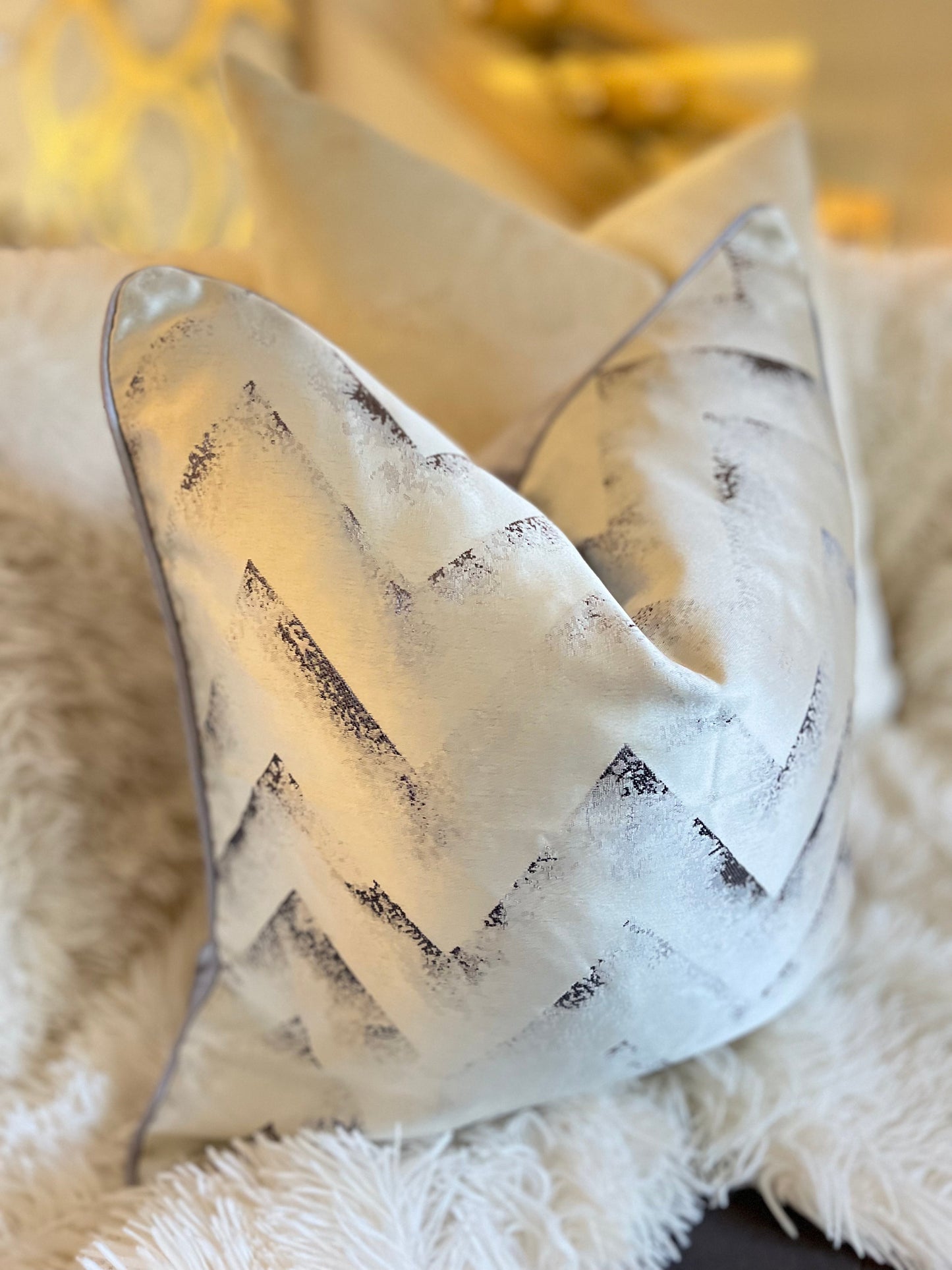 Silver Luxury Cushion Cover