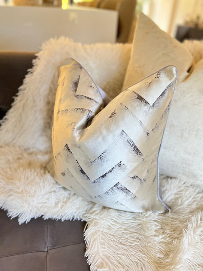 Silver Luxury Cushion Cover