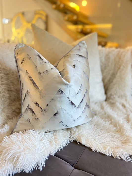 Silver Luxury Cushion Cover