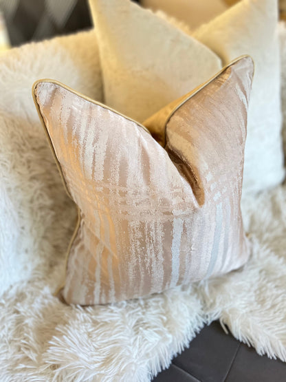 Light Pink Jacquard Luxury Cushion Cover