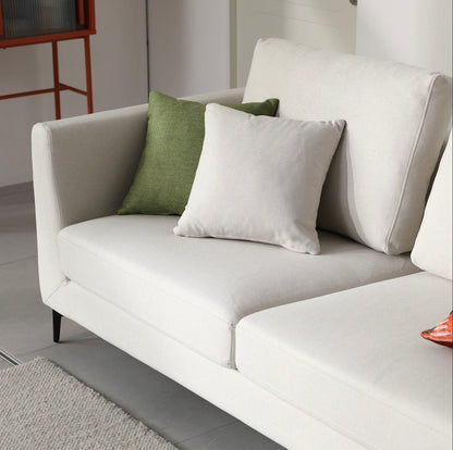 Mary Sectional Sofa Left Chaise - White