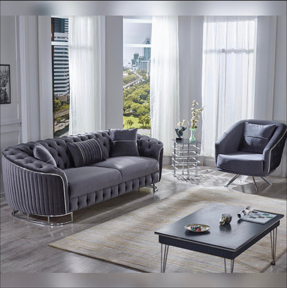 Turkish Galata Sofa - Grey