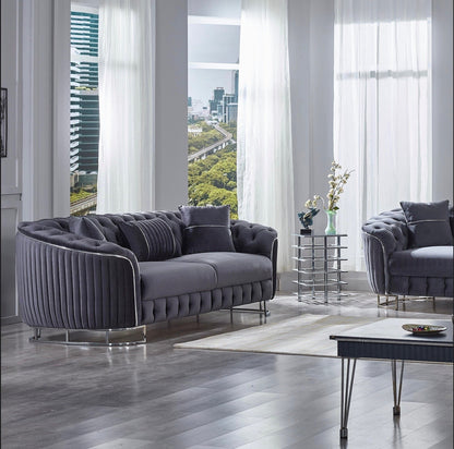 Turkish Galata Sofa - Grey