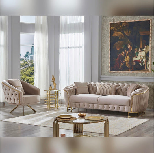 Turkish Galata Sofa - Beige