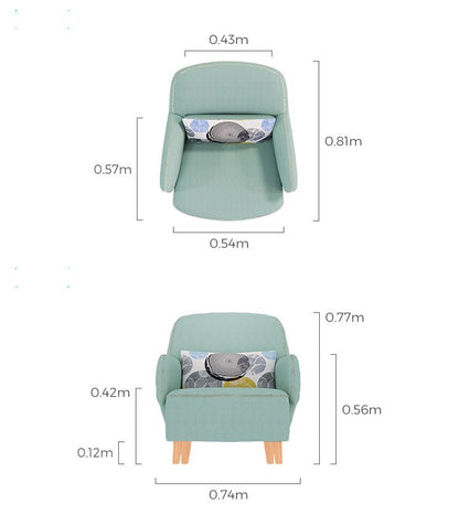 Eleni Wooden Sofa - Armchair