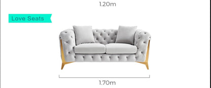 Palermo Chesterfield Style Couches- Love Seats